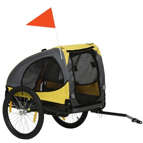 Cykelvagn för hund 140x71x83 cm