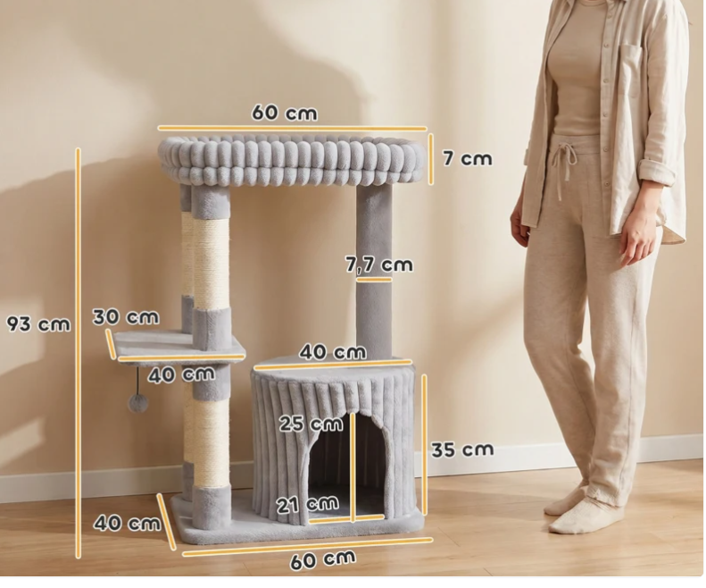 Klösträd 3-nivåer 93 cm - Bild 3