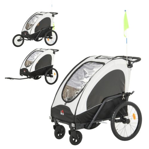 Cykelvagn 3i1 för 2 barn
