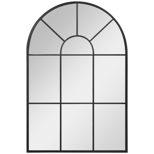 Spegel med metallram 91x2x60cm svart