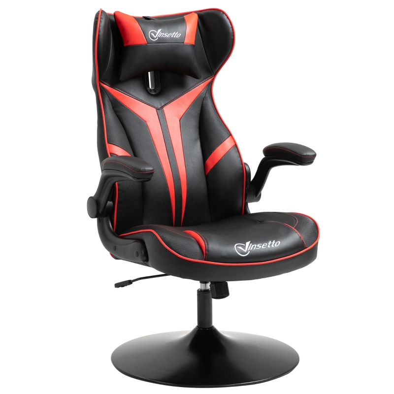Gamingstol med gungfunktion 106-112 cm röd/svart - Bild 10