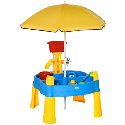 2-i-1 sand- och vattenbord, parasoll 25 delar