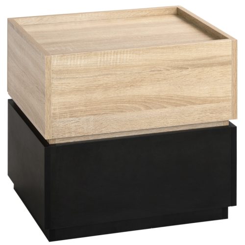 sängbord med låda stapelbar 50x40x47,5 cm