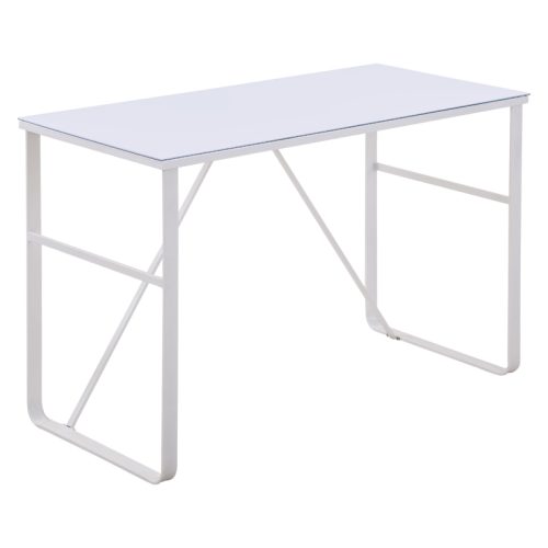 Skrivbord med härdat glas 120x60x74,5 cm