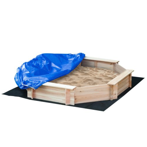 Sandlåda inkl skydd 139,5×139,5×21,5 cm