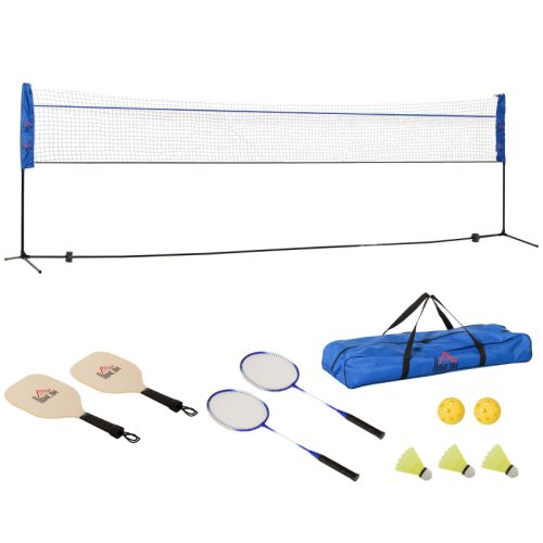 Badmintonnät med tillbehör 510x102x155 cm