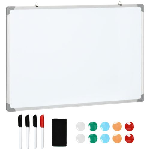 Magnetisk whiteboard vit 90×60 cm