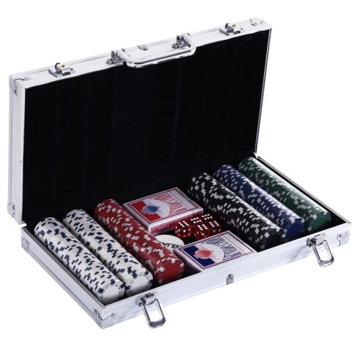 Pokerset 300 pokermarker aluminiumfodral