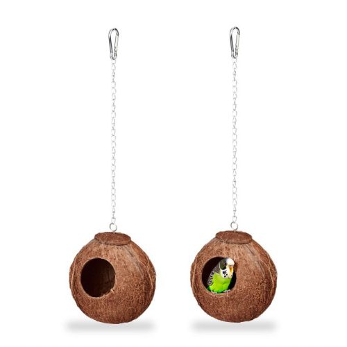 Fågelholk kokosnöt 2-pack
