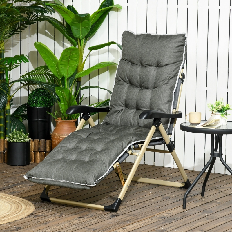 Solstol 7 nivåer med dyna 68x127x109 cm - Bild 2