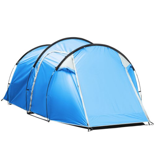 Campingtält för 2-3 personer 426x206x154 cm ljusblå