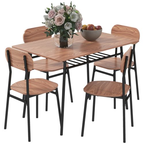 Matbord med 4 stolar 110x70x75 cm