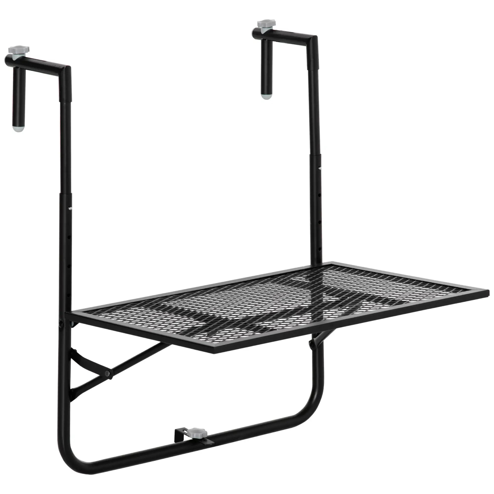 Balkongbord 4-vägs höjdjusterbar metall - Bild 6