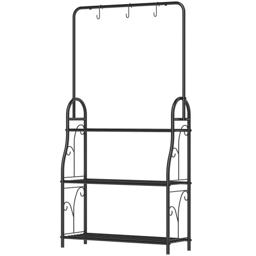 Växtställ 3 hyllplan 137 cm metall