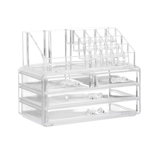 Sminkförvaring 4 lådor transparent
