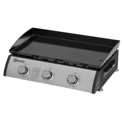 Gasolgrill med 3 brännare non-stick