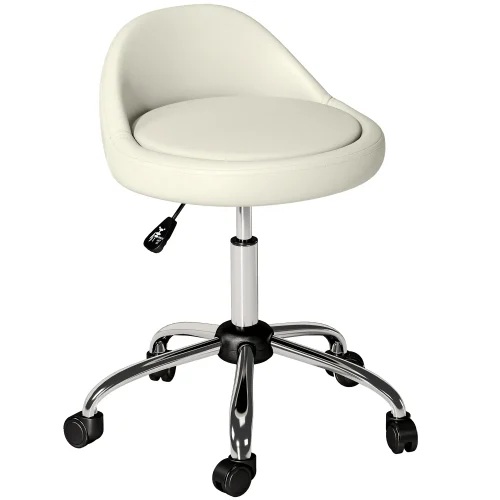 Arbetspall höjdjusterbar vit
