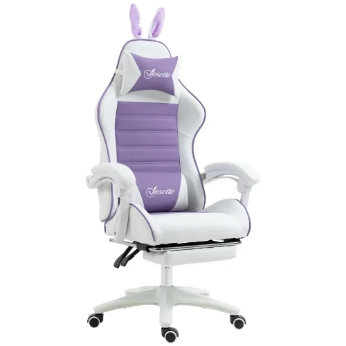 Ergonomisk gamingstol lila