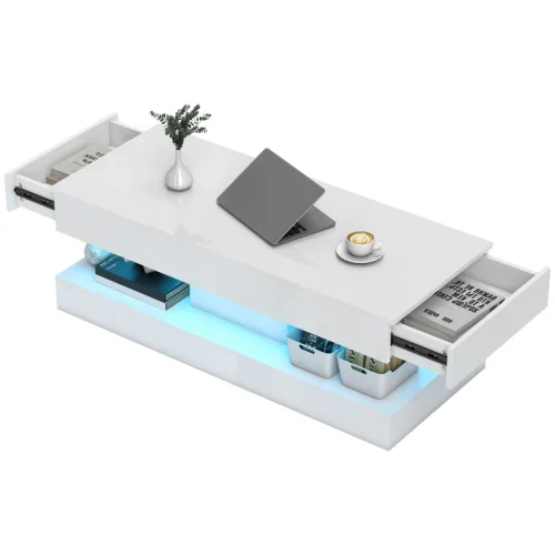 Soffbord LED med lådor