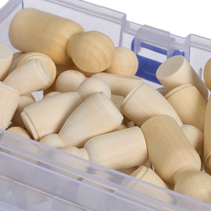 Träfigurer målning 100-pack - Bild 3