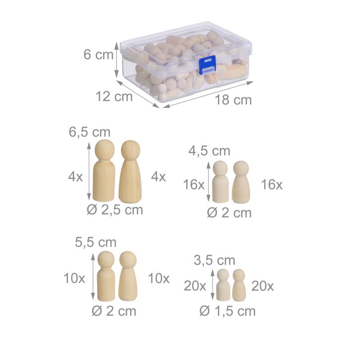 Träfigurer målning 100-pack - Bild 6