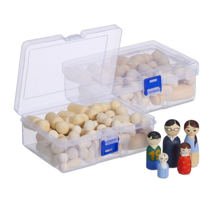 Träfigurer målning 100-pack