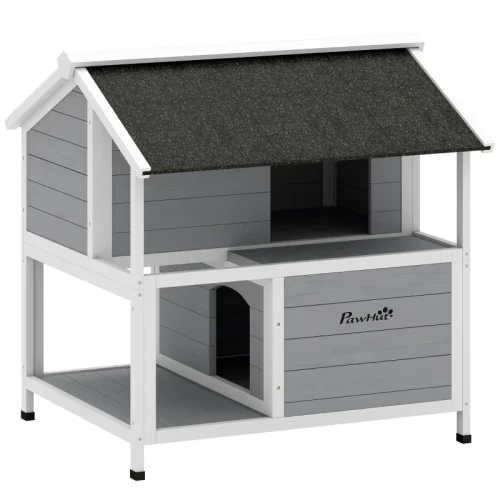 Katthus för utomhusbruk 80x93x95 cm