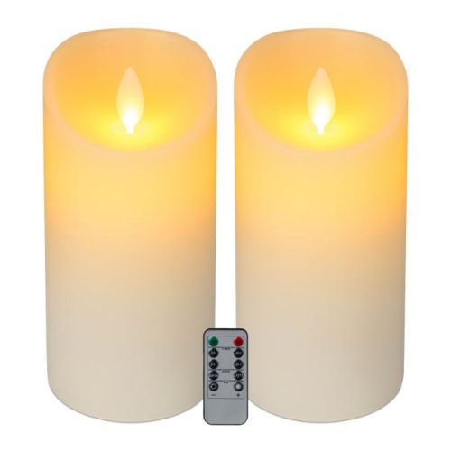 LED-blockljus med fjärrkontroll 2-pack 24.5 cm
