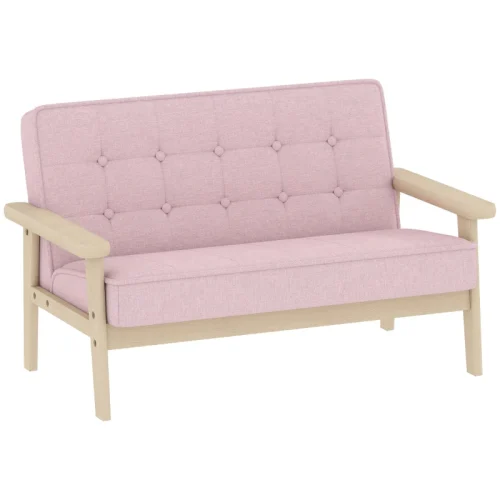 Barnsoffa 2-sits 77x42x48 cm rosa