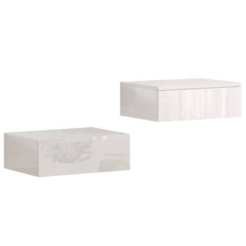 Väggmonterat sängbord 2-pack