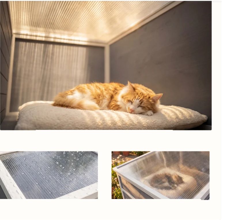 Kattgård flera nivåer grå - Bild 8