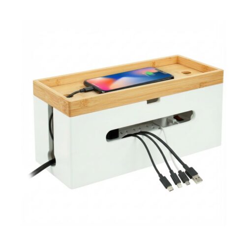 Kabelbox bambu 34×13.5×16 cm