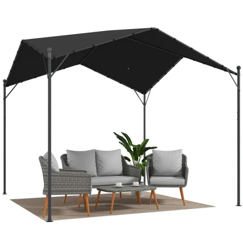 Elegant pergola med sluttande tak 3×3 m