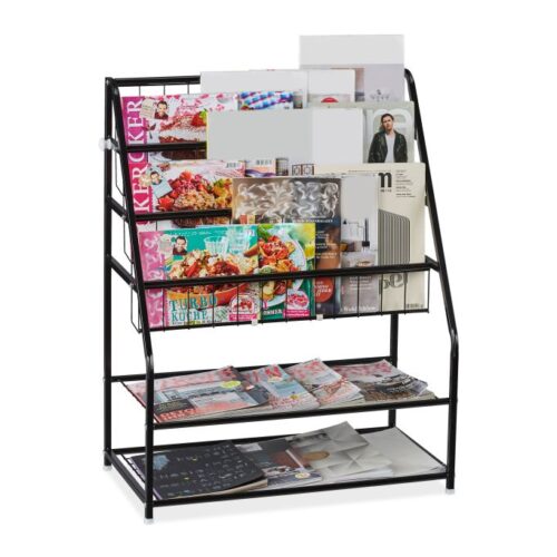 Tidningsställ metall 81x67x37 cm