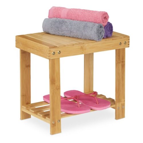 Badrumspall bambu 33.5x25x39 cm