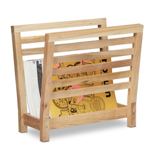 Tidningsställ trä 38.5×26.5×40 cm