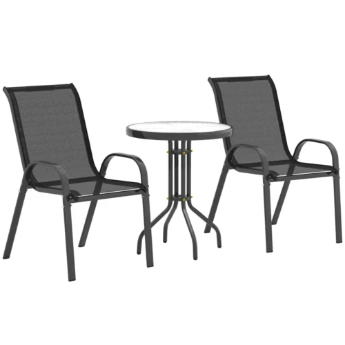 Bistroset 3-delar glasbord