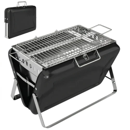 Kolgrill med grillgaller hopfällbar