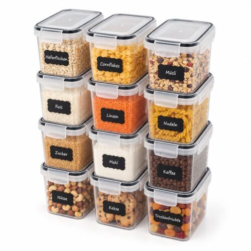 Förvaringsburkar 800ml 12-pack