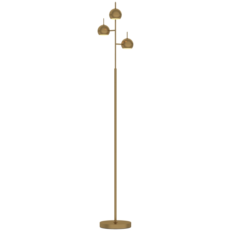 Golvlampa guld 165 cm
