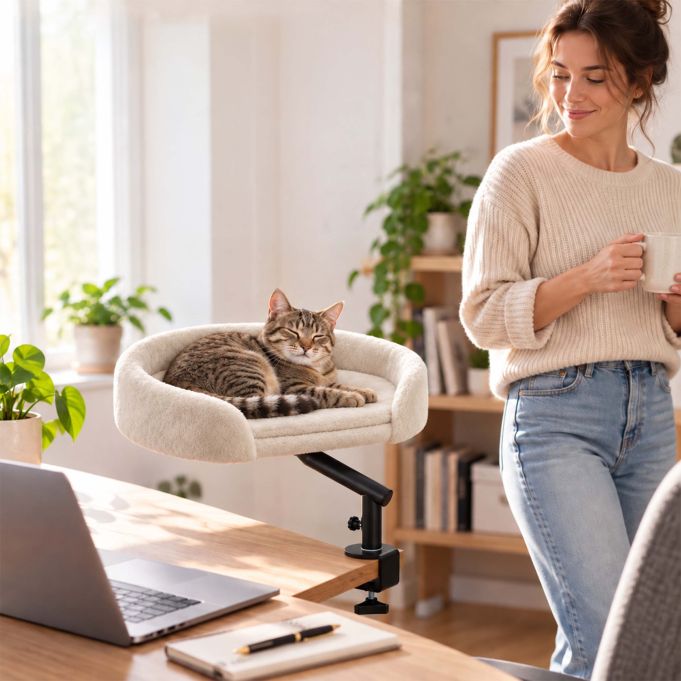 Kattbädd för skrivbord - Bild 9