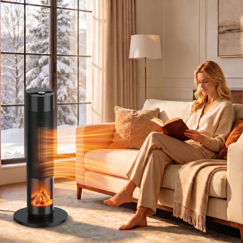 Värmefläkt 3D-flameffekt WiFi - Bild 7