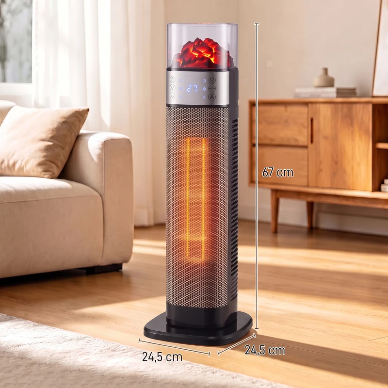 Värmefläkt 3D-flameffekt WiFi - Bild 7
