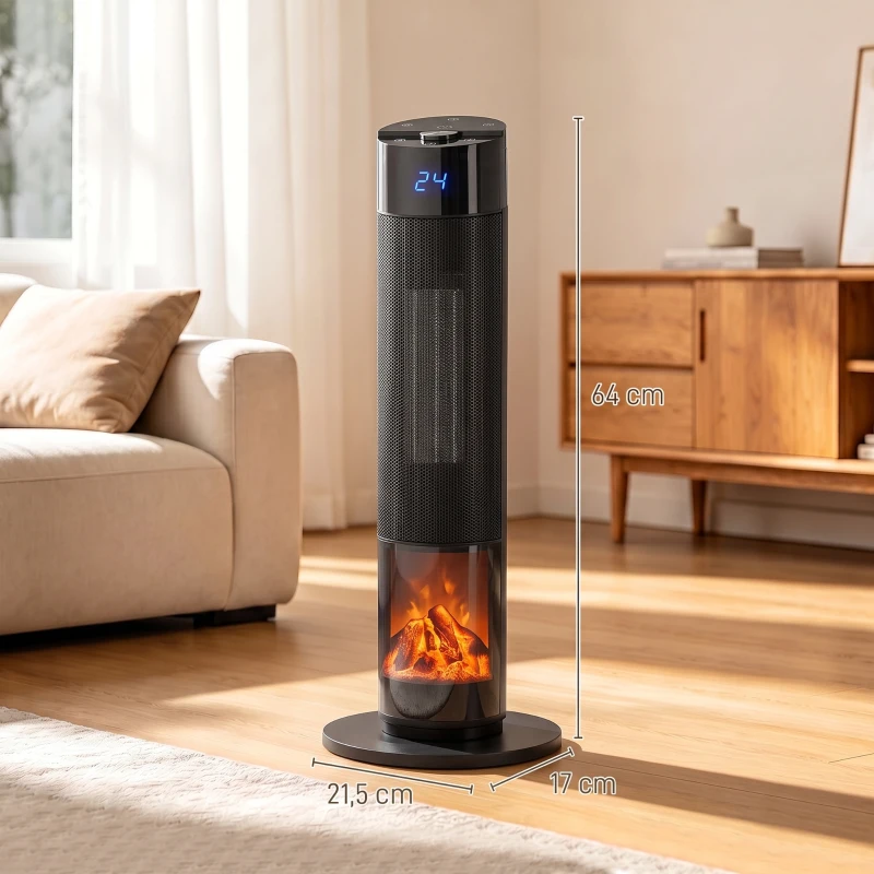 Värmefläkt 3D-flameffekt WiFi - Bild 6