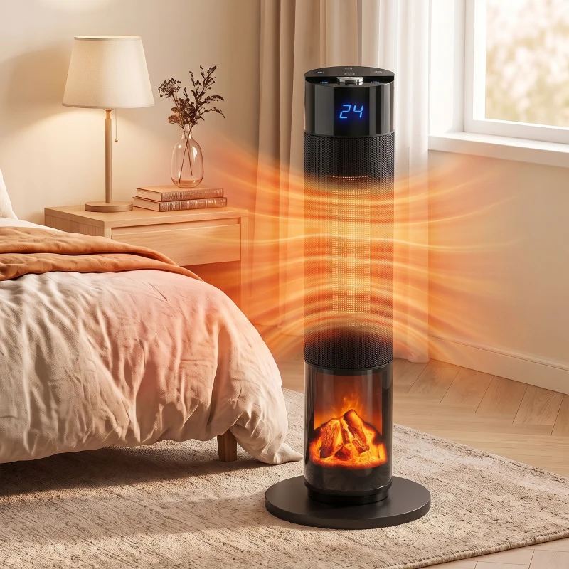 Värmefläkt 3D-flameffekt WiFi - Bild 2
