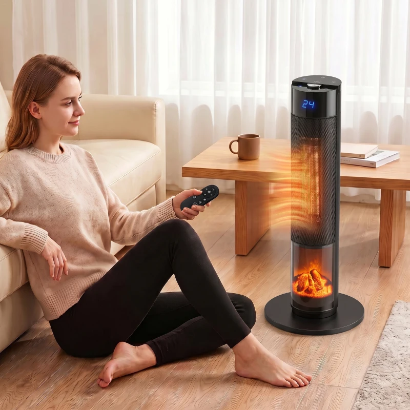 Värmefläkt 3D-flameffekt WiFi - Bild 4
