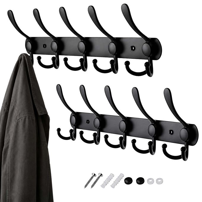 Kroklist rostfritt stål 2-pack