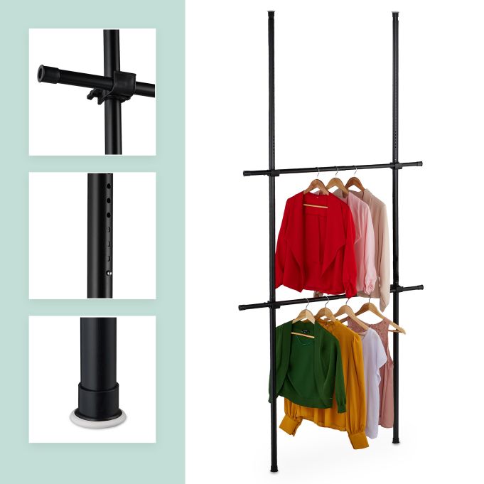 Teleskopiskt garderobssystem justerbar - Bild 3