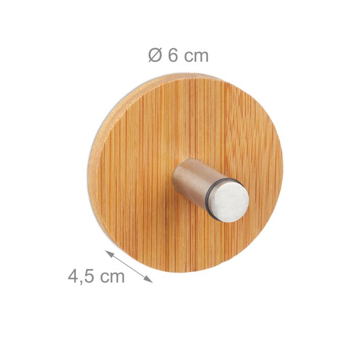 Självhäftande krok bambu 4-pack - Bild 7