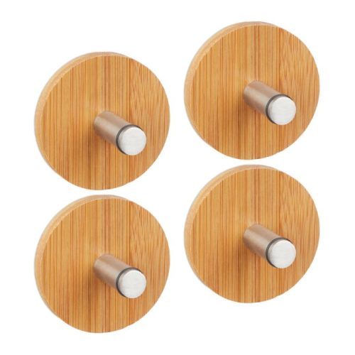 Självhäftande krok bambu 4-pack